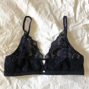 Clo black lace bralette size M